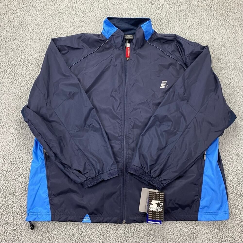 Starter Windbreaker 3M Reflective Stow Away Men's Full Zip Jacket   -  Size: XL - Picture 1 of 15